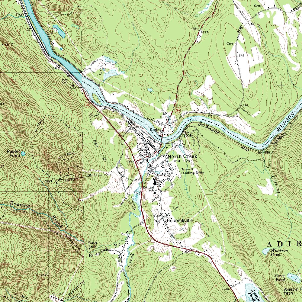 North Creek Topographic Map