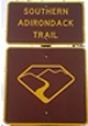 Southern Adirondack Trail sign
