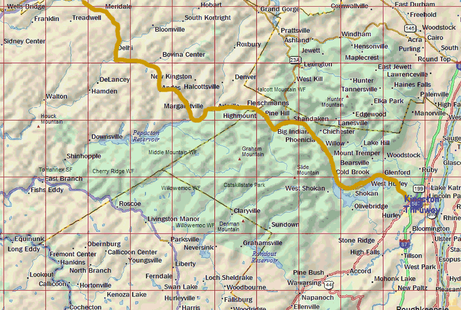 Catskill Mountain Map
