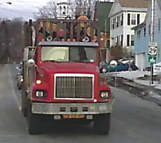 lumber truck at the end of NY 29
