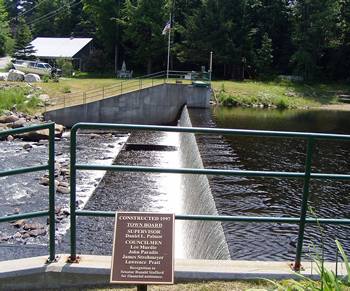 Spillway and Park in Olmsteadville