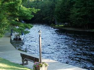 Channel connecting the lakes in the Fulton Lake Chain